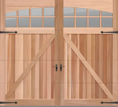 Overlay Cedar Carriage House Door