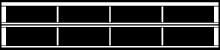 Diagram of commercial aluminum full-view garage door window inserts