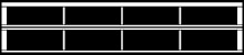 Diagram of commercial aluminum full-view garage door window inserts