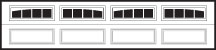 Traditional Garage Doors 4216 Model 2-2 Piece Madison window option