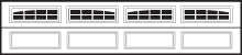 Traditional Garage Doors 4216 Model 2-2 Piece Arched Stockton window option