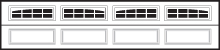 Traditional Garage Doors 4216 Model 2-2 Piece Arched Stockton window option