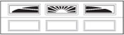 Traditional Garage Doors 4216 Model 3 Piece Sunburst window option