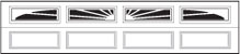 Traditional Garage Doors 4216 Model 4 Piece Sunburst window option