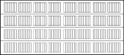 16 foot by 7 foot Carriage House 5200 Model Series Panel Diagram