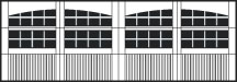 Carriage House 2-2 Piece Double Arched Stockton window option