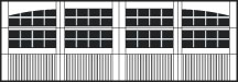 Carriage House 4 Piece Double Arched Stockton window option