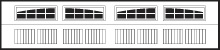 Carriage House 5200 Model Series 2-2 Piece Arched Stockton window option