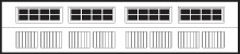 Carriage House 5200 Model Series Stockton window option