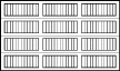 12 foot by 7 foot Carriage House 5900 Model Series Panel Diagram