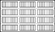 12 foot by 7 foot Carriage House 5900 Model Series Panel Diagram