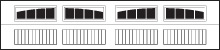 Carriage House 5900 Model Series 2-2 Piece Arched Madison window option