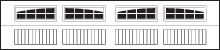 Carriage House 5900 Model Series 2-2 Piece Arched Stockton window option