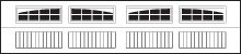 Carriage House 5900 Model Series 2-2 Piece Arched Stockton window option