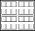 8 foot by 7 foot Carriage House 5900 Model Series Panel Diagram