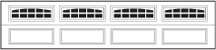 Traditional Garage Doors 4216 Model Cascade window option