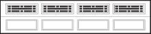 Traditional Garage Doors 4216 Model Mission window option