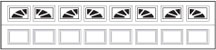 Contemporary Garage Doors 2284 Model 8 Piece Sherwood window option