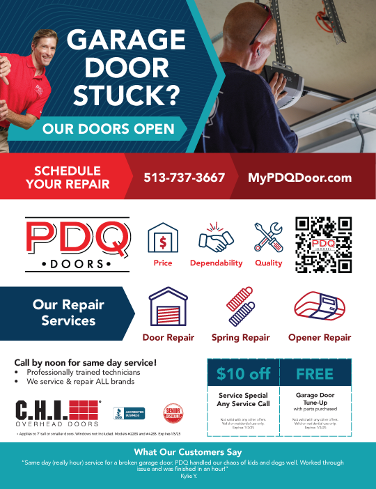 PDQ Door December Specials